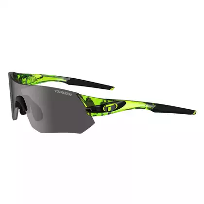 Okulary TIFOSI TSALI crystal neon green (3szkła Smoke, AC Red, Clear) (NEW) TFI-1640105670