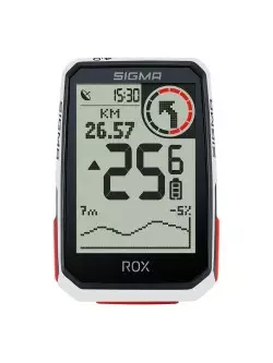 Sigma ghiseu pentru biciclete ROX 4.0, alb, X1061