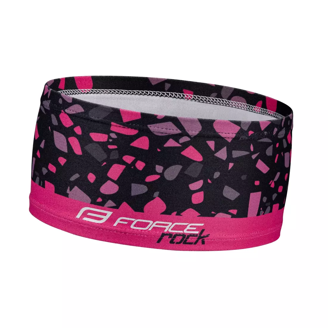 FORCE Bandă sport ROCK black/pink 903182