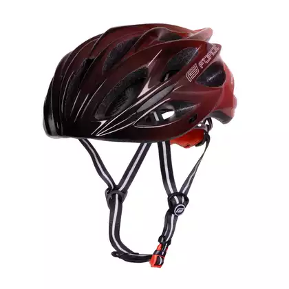 FORCE casca de bicicleta BULL HUE, negru și roșu, 9029057