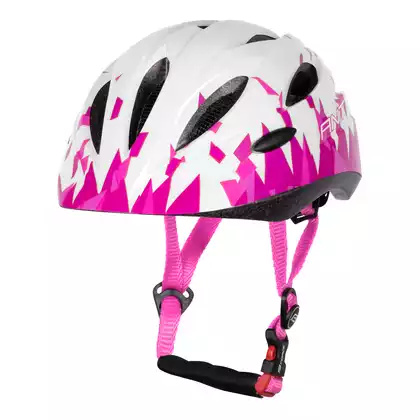 FORCE Cască pentru biciclete pentru copii ANT, alb și roz, 902631