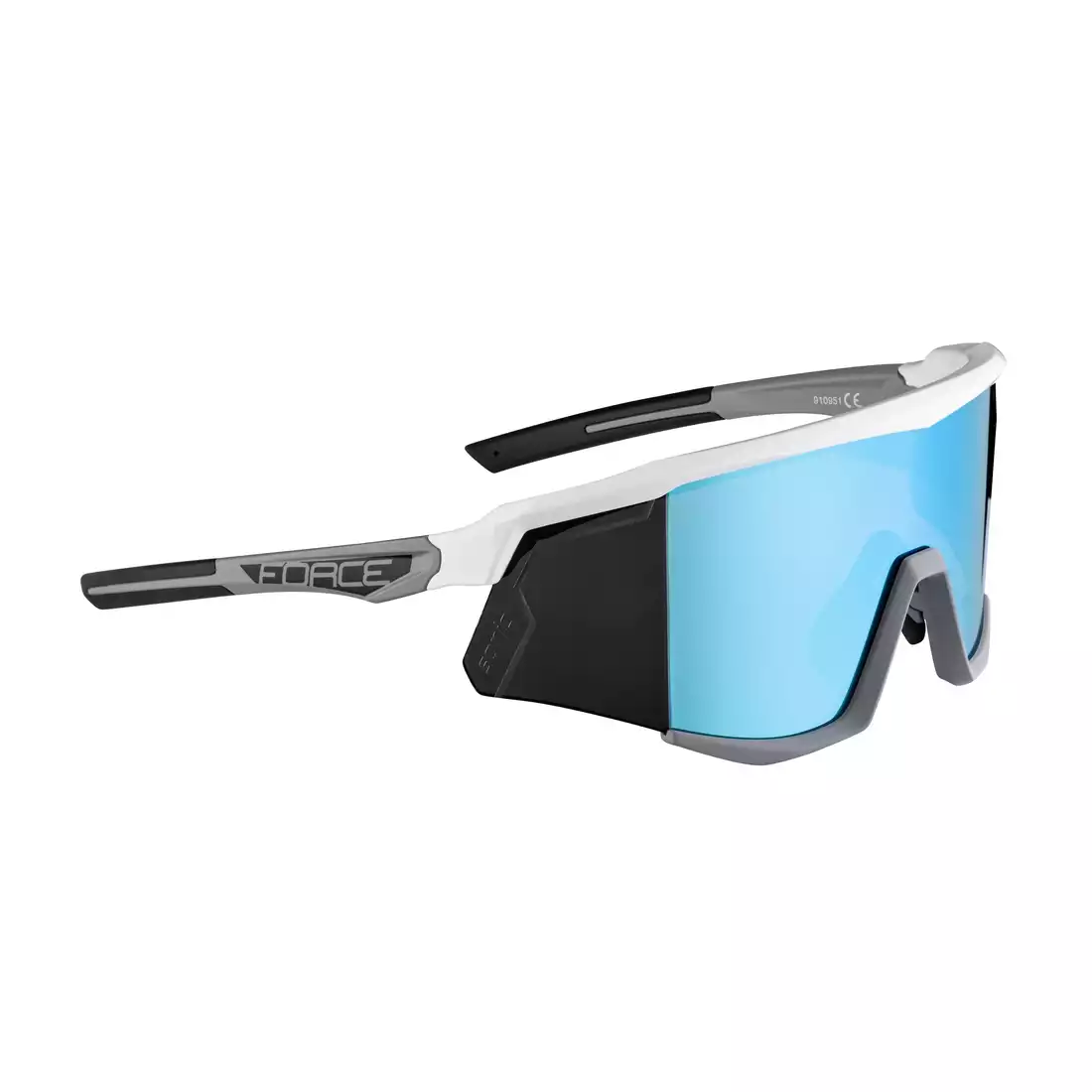 FORCE SONIC ochelari de ciclism / sport, alb și gri