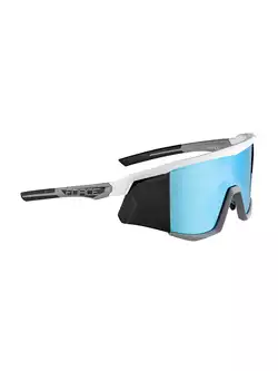 FORCE SONIC ochelari de ciclism / sport, alb și gri