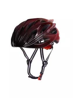 FORCE casca de bicicleta BULL HUE, negru și roșu, 9029057