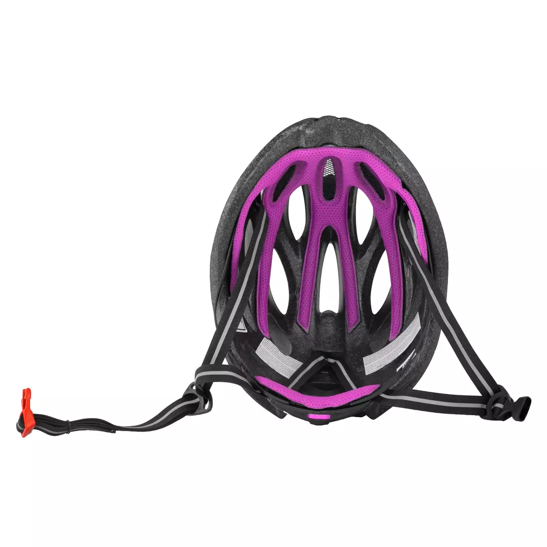 FORCE casca de bicicleta BULL HUE, negru și roz, 9029051