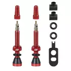 FORCE kit de supape tubeless FORCE 2xFV 44mm red 750443