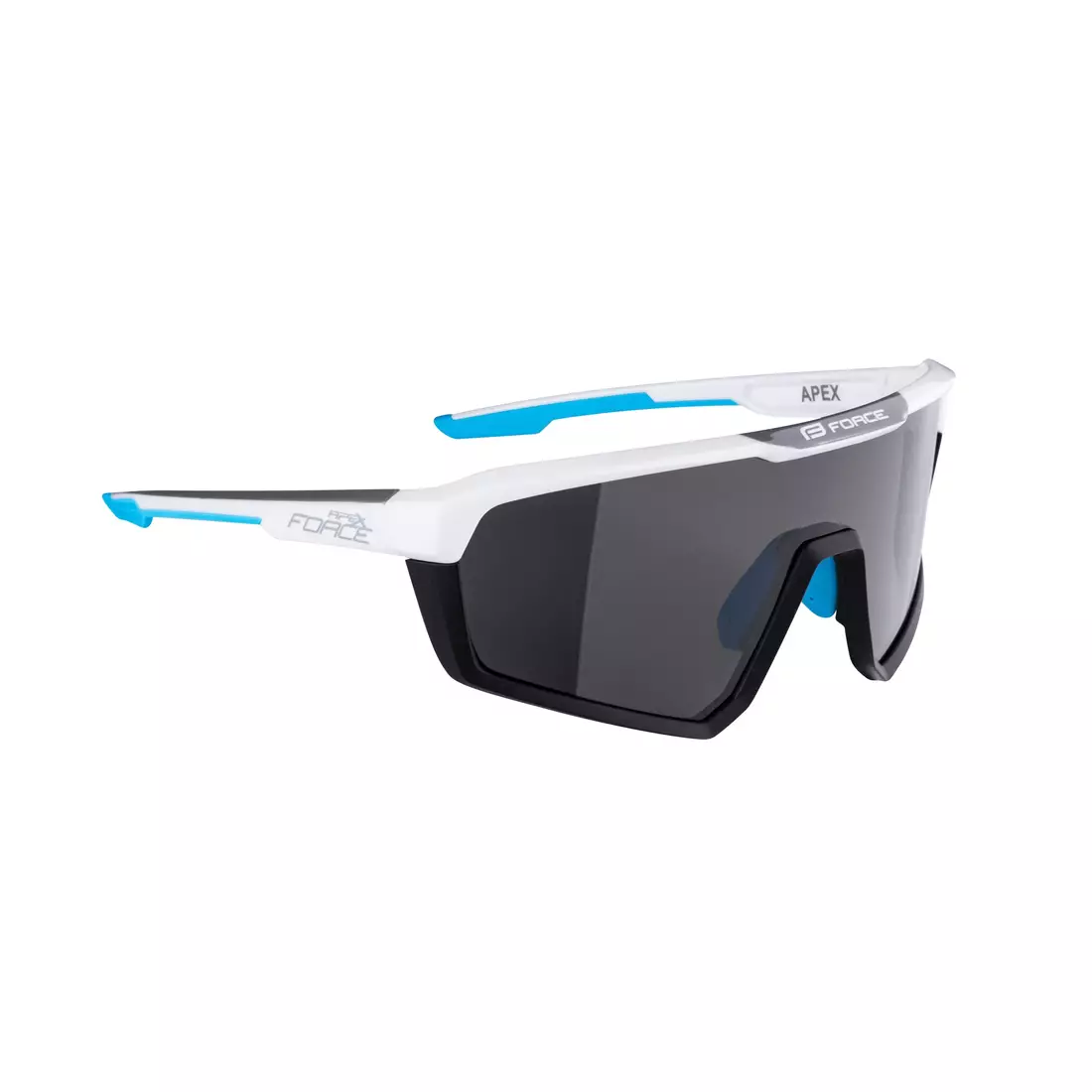 FORCE ochelari de ciclism / sport APEX, alb și gri,, 910891