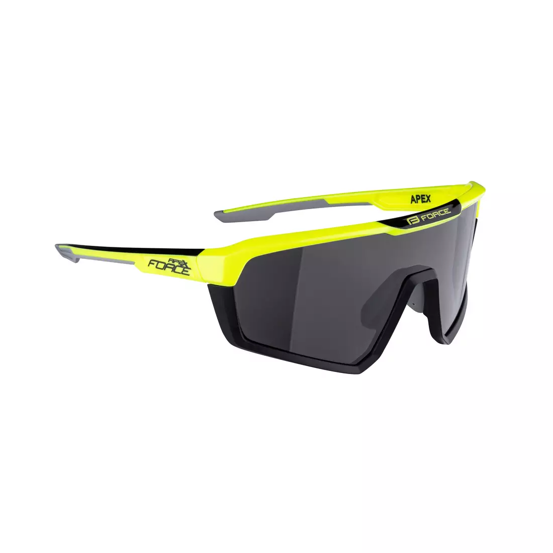 FORCE ochelari de ciclism / sport APEX, negru fluo, 910892