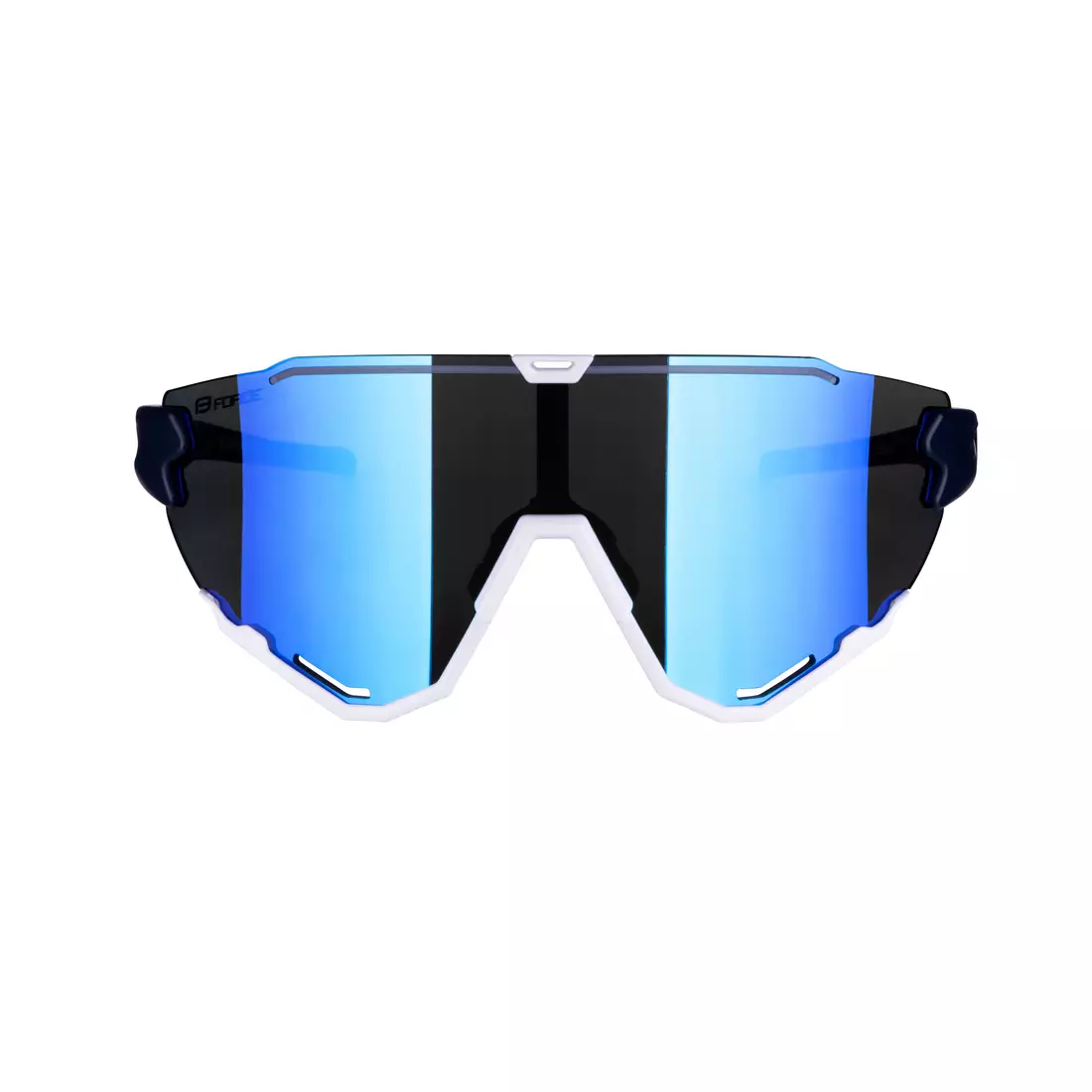 FORCE ochelari de ciclism / sport CREED albastru si alb, 91183