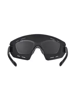 FORCE ochelari de ciclism / sport OMBRO PLUS negru mat, 91105