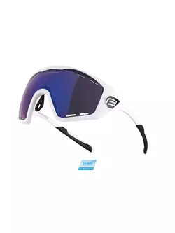 FORCE ochelari de ciclism / sport OMBRO PLUS white 91110