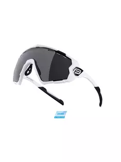 FORCE ochelari de ciclism / sport OMBRO white 91150