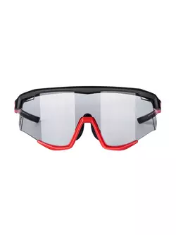 FORCE ochelari de ciclism / sport SONIC, Fotocromatic, negru și roșu, 910957