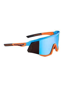 FORCE ochelari de ciclism / sport SONIC, albastru-portocaliu, 910955