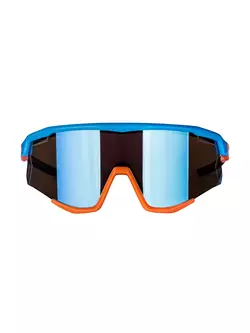 FORCE ochelari de ciclism / sport SONIC, albastru-portocaliu, 910955