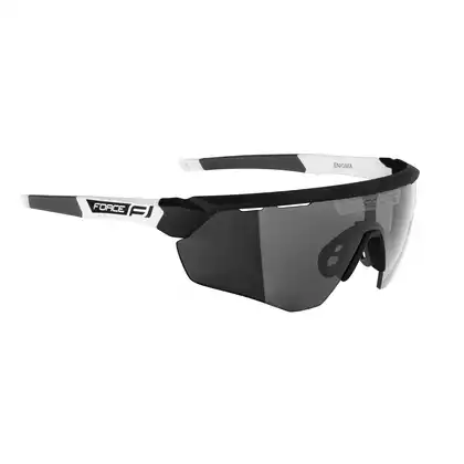FORCE ochelari de soare ENIGMA, negru și alb mat, lentile negre 91162