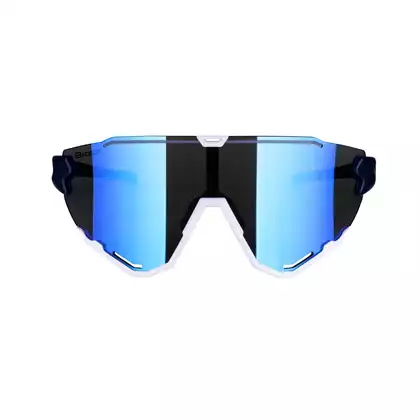 FORCE ochelari de ciclism / sport CREED albastru si alb, 91183