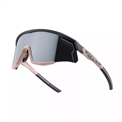 FORCE ochelari de ciclism / sport FORCE SONIC, negru și maro, 910952