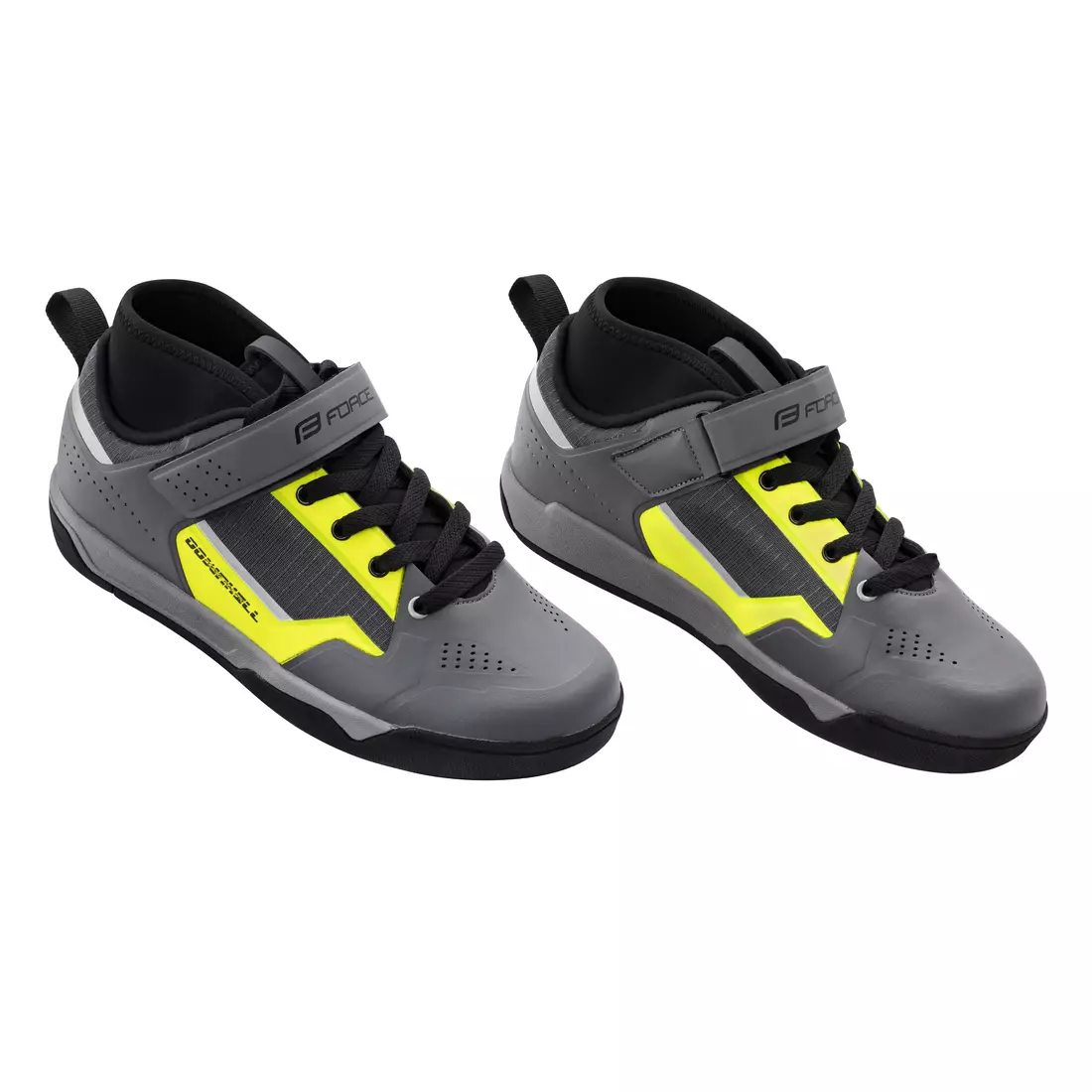 FORCE pantofi de ciclism DOWNHILL, negru-fluo 39 9500 139