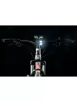 FORCE set de lumini pentru biciclete AMBIT black 45452