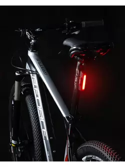FORCE set de lumini pentru biciclete GLARE USB black 454078