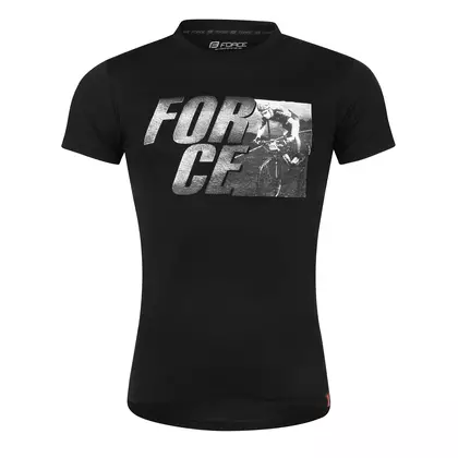 FORCE tricou sport SPIRIT black 90783-XS