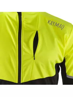 KAYMAQ JWS-004 sacou de iarnă pentru bărbați softshell fluo galben-negru