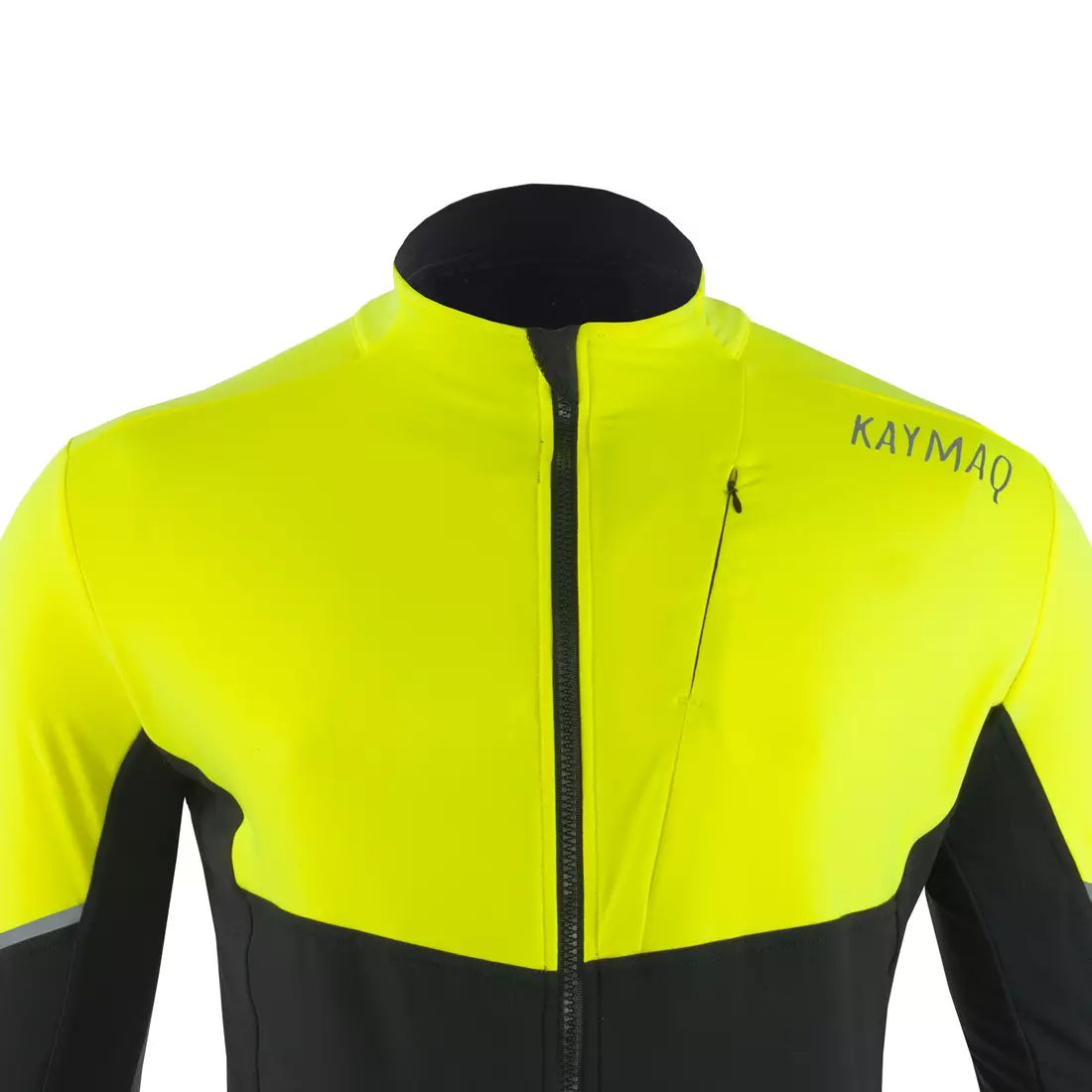 KAYMAQ KYQLS-001 hanorac de ciclism pentru bărbați fluo galben-negru