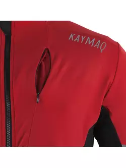 KAYMAQ KYQLS-001 hanorac de ciclism pentru bărbați roșu-negru