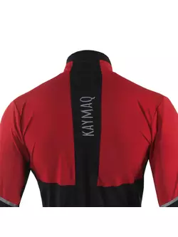 KAYMAQ KYQLS-001 hanorac de ciclism pentru bărbați roșu-negru