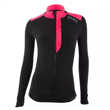 KAYMAQ KYQLSW-100 tricou de ciclism feminin negru-roz