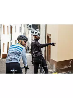 ROGELLI hanorac de bicicletă pentru bărbați STRIPE, negru, ROG351011