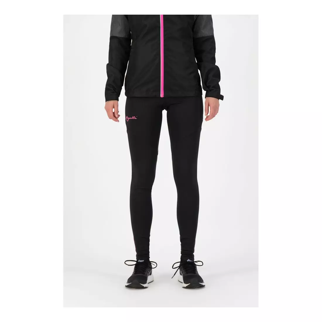 ROGELLI pantaloni de alergare pentru femei ENJOY black/pink ROG351108