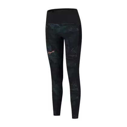 ROGELLI pantaloni de alergare pentru femei SNAKE black/green ROG351107