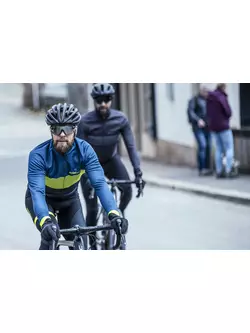 ROGELLI sacou de iarnă pentru ciclism BOOST fluo blue ROG351037