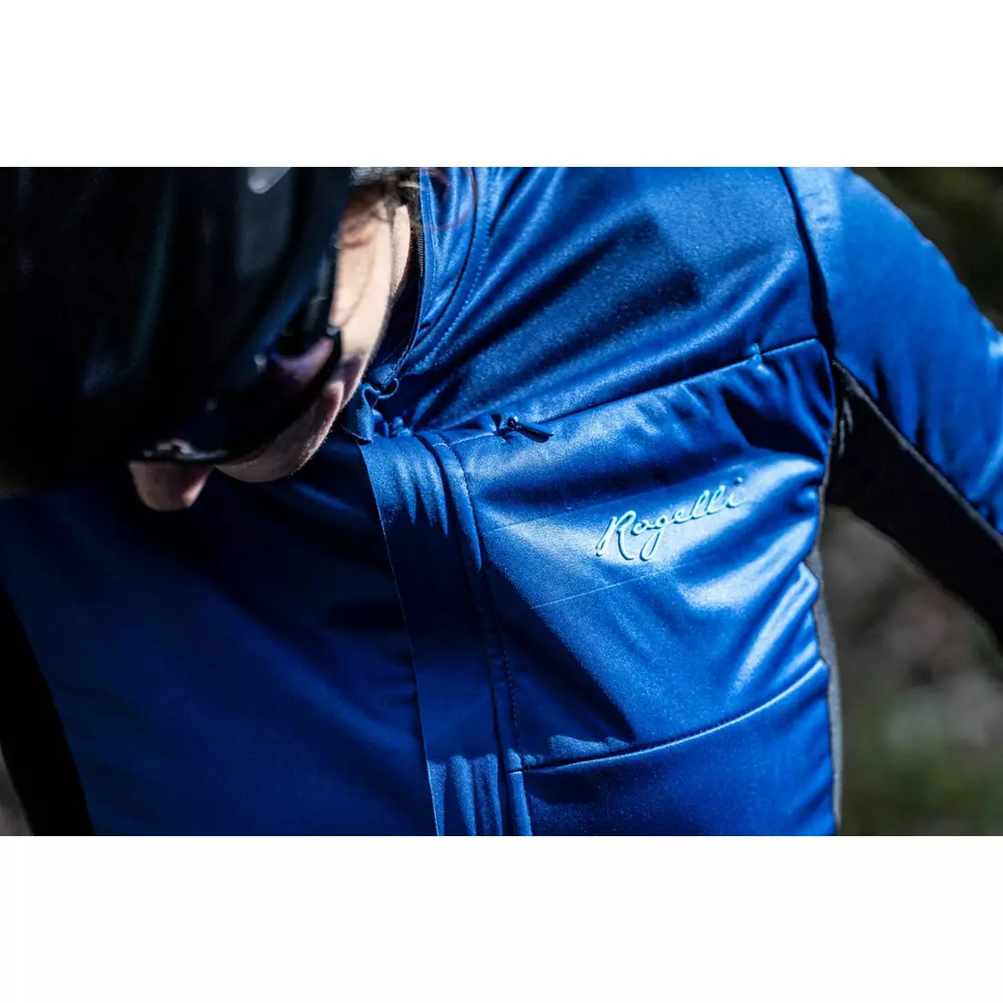 Rogelli Geacă de ciclism pentru femei, Softshell BARRIER, albastru, ROG351091