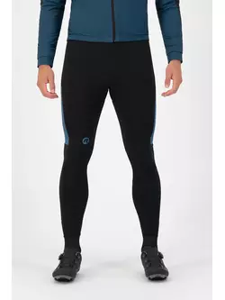 Rogelli Pantaloni de bărbați calzi pentru ciclism cu bretele TYRO, albastru, ROG351018