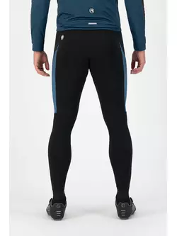 Rogelli Pantaloni de bărbați calzi pentru ciclism cu bretele TYRO, albastru, ROG351018