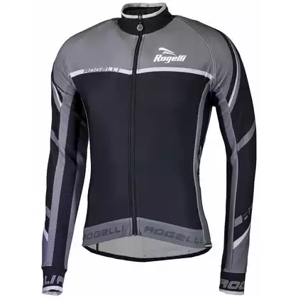 Rogelli tricou de ciclism cu mânecă lungă ANDRANO 2.0, gri-negru, 001.322