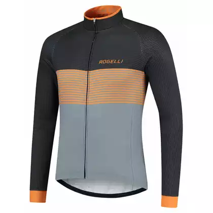 Rogelli tricou de ciclism cu mânecă lungă BOOST, gri, ROG351010