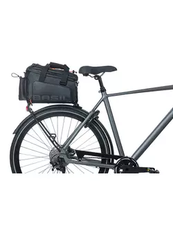 BASIL Sacoara de bicicleta MILES TARPAULIN TRUNKBAG XL Pro, 9-36L, black/orange 18296