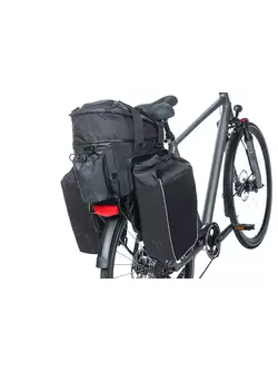 BASIL Sacoara de bicicleta MILES TARPAULIN TRUNKBAG XL Pro, 9-36L, black/orange 18296