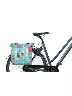 BASIL Sacoara de bicicleta - dubla BLOOM FIELD TORBA DOUBLE BAG, 28-35L, sky blue 8156