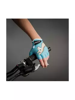 CHIBA COOL KIDS mănuși de ciclism pentru copii albastru / lama