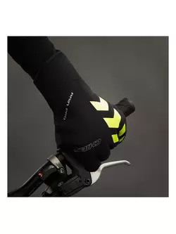 CHIBA mănuși de ciclism de iarnă RAIN PRO black-fluo 3120120C-3