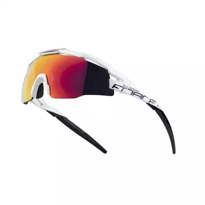 FORCE ochelari de ciclism / sport EVEREST, alb-negru, 910913