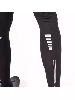 KAYMAQ DKBT-2022 pantaloni de ciclism izolați, inserție de gel, bretele, negru
