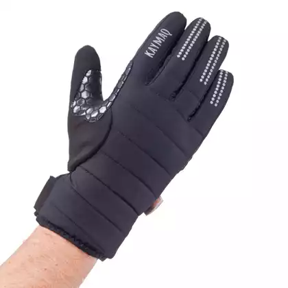 KAYMAQ GLW-003 mănuși de iarnă pentru ciclism, negre