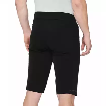 100% CELIUM Pantaloni scurți de ciclism pentru bărbați, negri