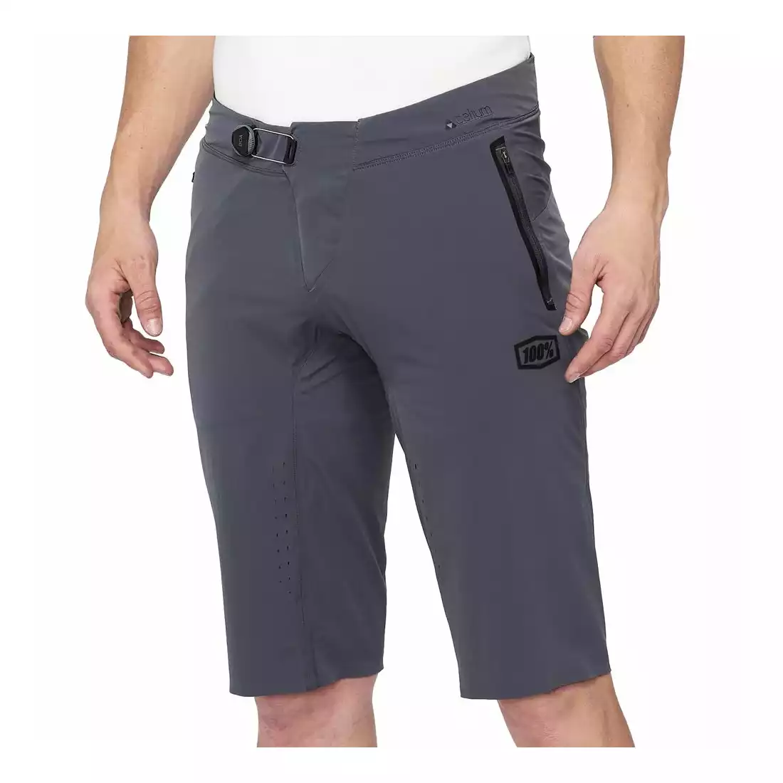 100% CELIUM Pantaloni scurți de ciclism pentru bărbați, gri